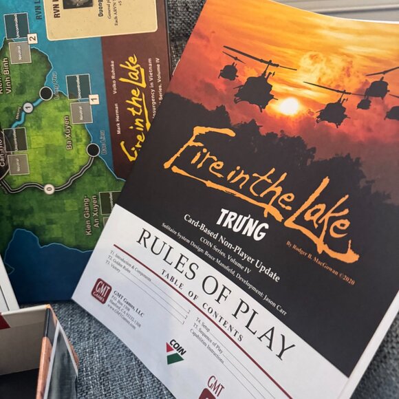 Fire in the Lake (open, unpunched, cards sealed) GMT Games 1409-18 - Picture 11 of 13